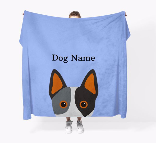 'Peeking Icon' - Personalised {breedFullName} Blanket